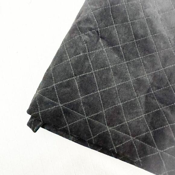 Breeches Quilted Suede Mini Skirt Black Size 8 - Picture 4 of 5